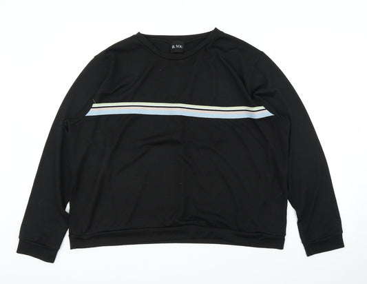B. You Womens Black   Pullover Jumper Size 16