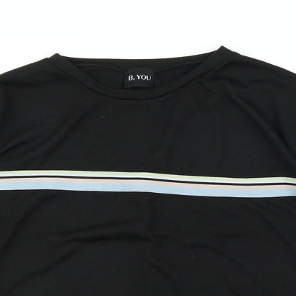 B. You Womens Black   Pullover Jumper Size 16