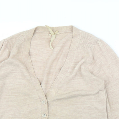 Evie Womens Beige   Cardigan Jumper Size 14