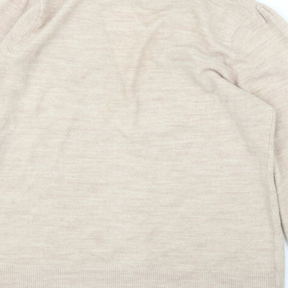 Evie Womens Beige   Cardigan Jumper Size 14