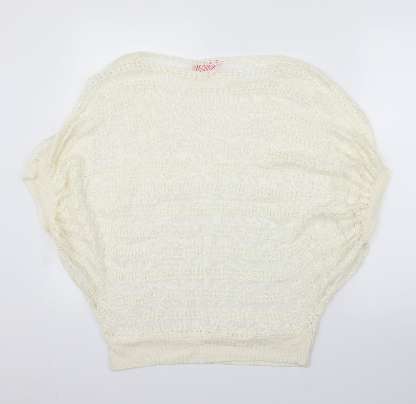 Krisp Womens Ivory   Cardigan Jumper Size M