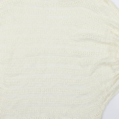Krisp Womens Ivory   Cardigan Jumper Size M