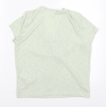 Womens UK Size 14 New Look Green Basic T-Shirt
