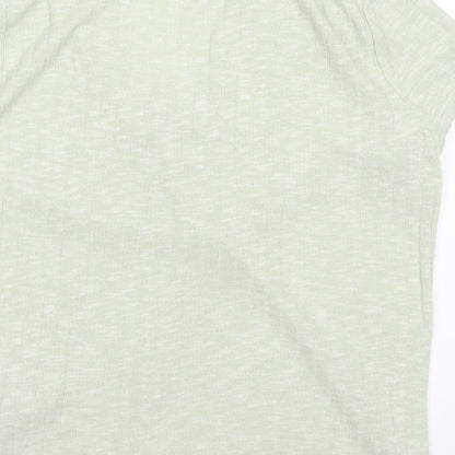Womens UK Size 14 New Look Green Basic T-Shirt
