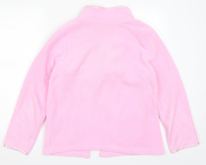 Whisper Womens Pink Solid  Kimono Robe Size 14