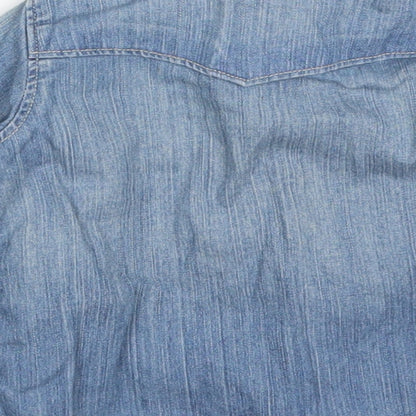 Gap Baby Blue  Denim Basic Button-Up Size 3-6 Months
