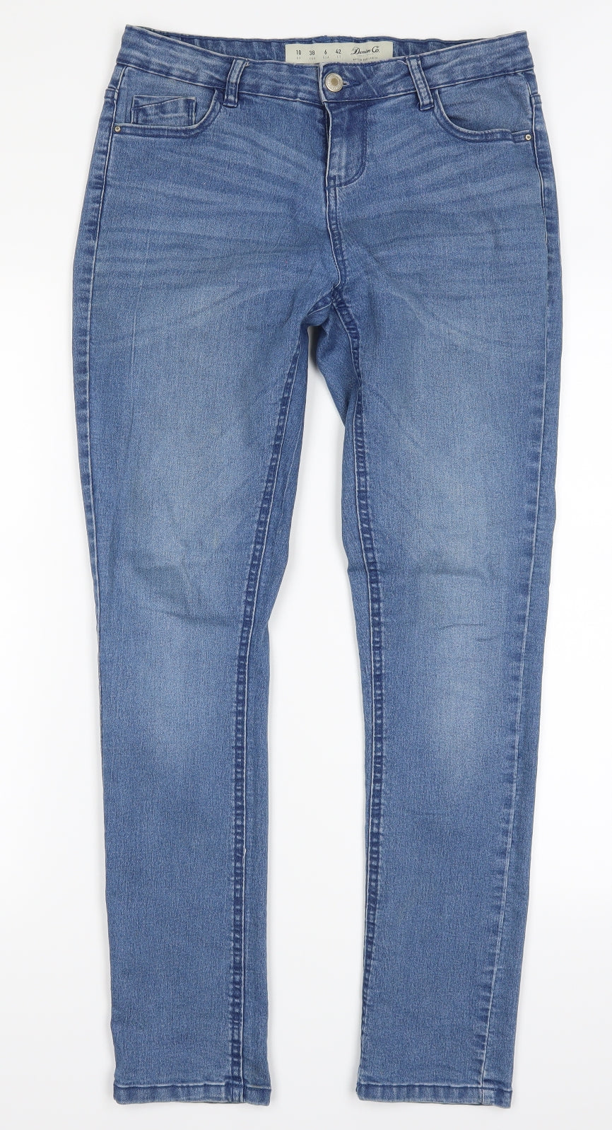 Denim Co Womens Blue  Denim Skinny Jeans Size 10 L30 in