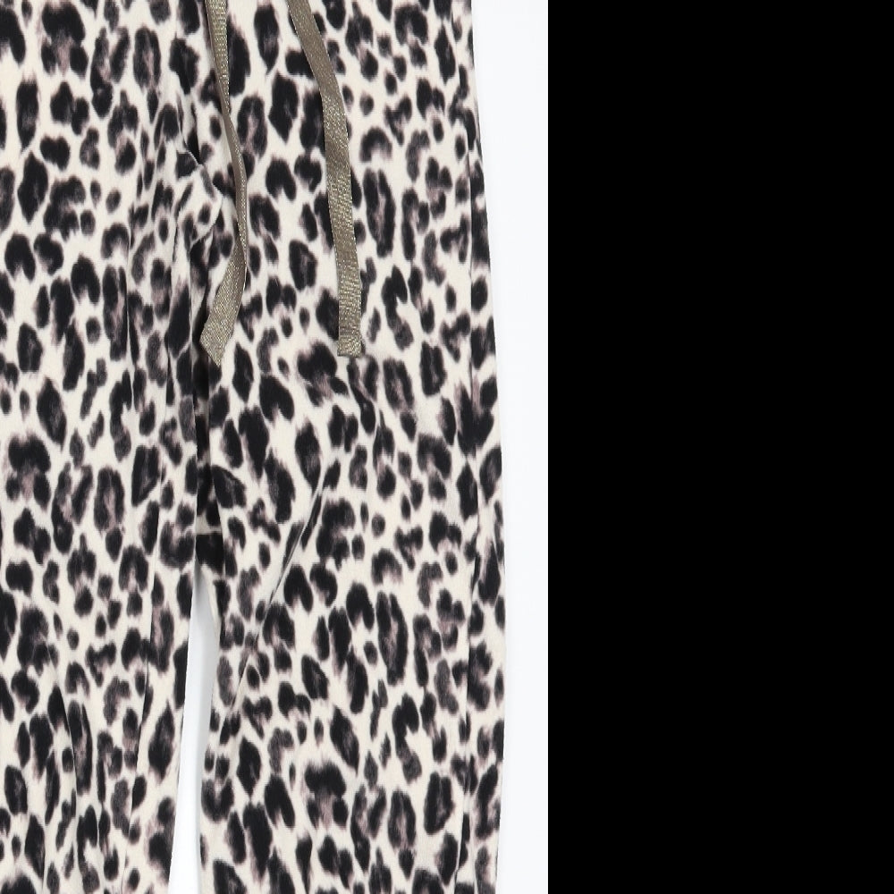 Goerge Womens Beige Animal Print  Trousers  Size 8 L26 in - Loungewear