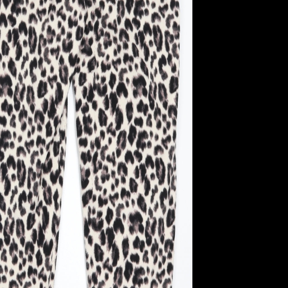 Goerge Womens Beige Animal Print  Trousers  Size 8 L26 in - Loungewear