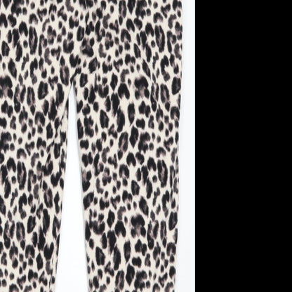 Goerge Womens Beige Animal Print  Trousers  Size 8 L26 in - Loungewear