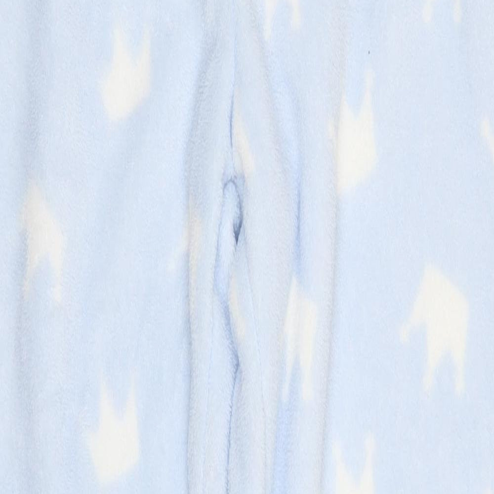 Primark Womens Blue Geometric  Trousers  Size 6 L29 in - Crown Print Loungwear