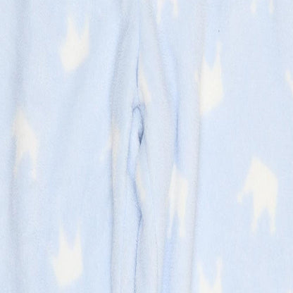 Primark Womens Blue Geometric  Trousers  Size 6 L29 in - Crown Print Loungwear