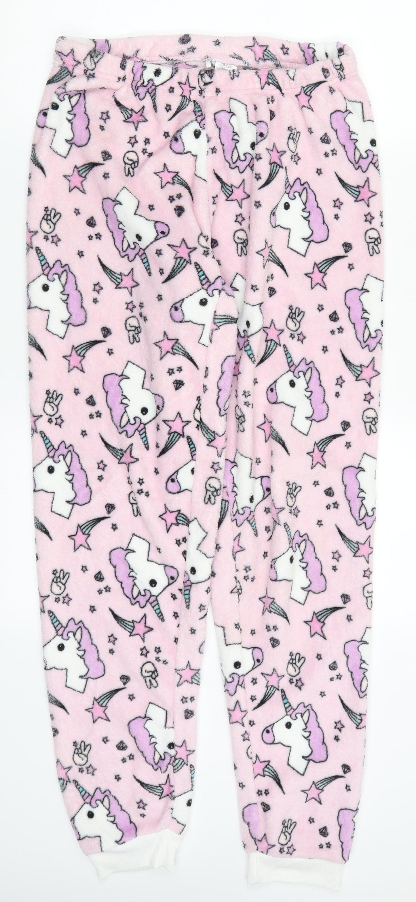 Primark Womens Pink   Trousers  Size 10 L29 in - Unicorns