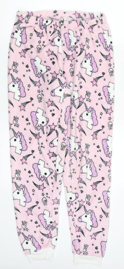 Primark Womens Pink   Trousers  Size 10 L29 in - Unicorns