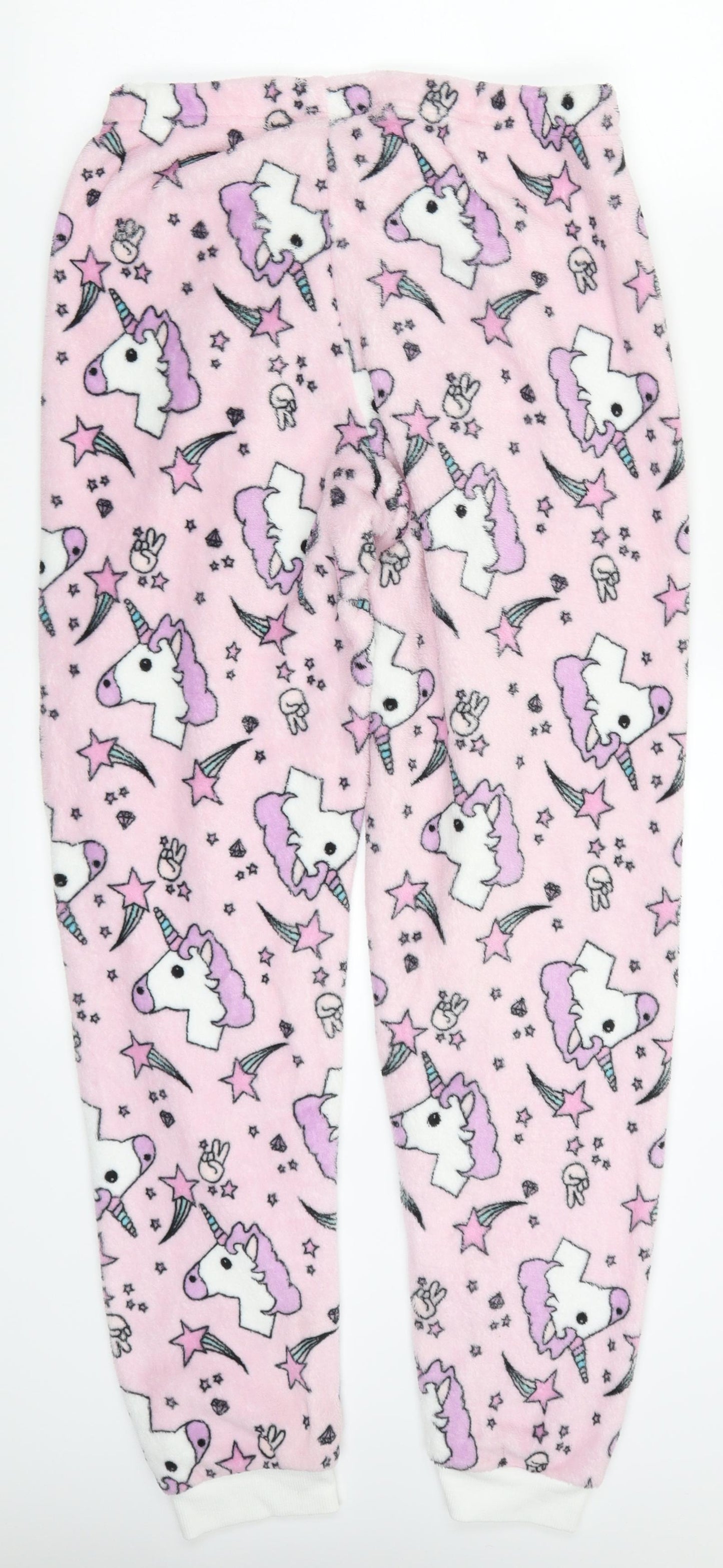 Primark Womens Pink   Trousers  Size 10 L29 in - Unicorns