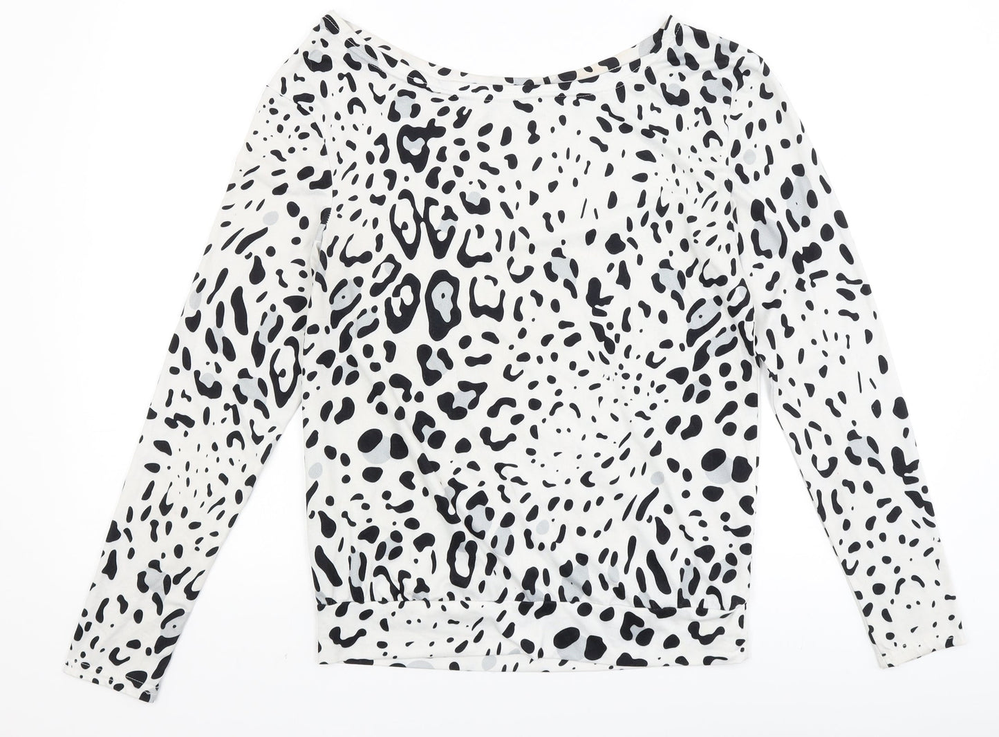 Womens UK Size M Preworn White Basic T-Shirt