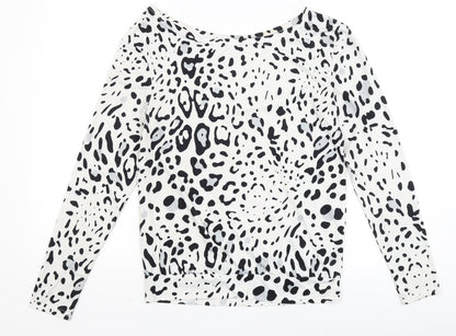 Womens UK Size M Preworn White Basic T-Shirt