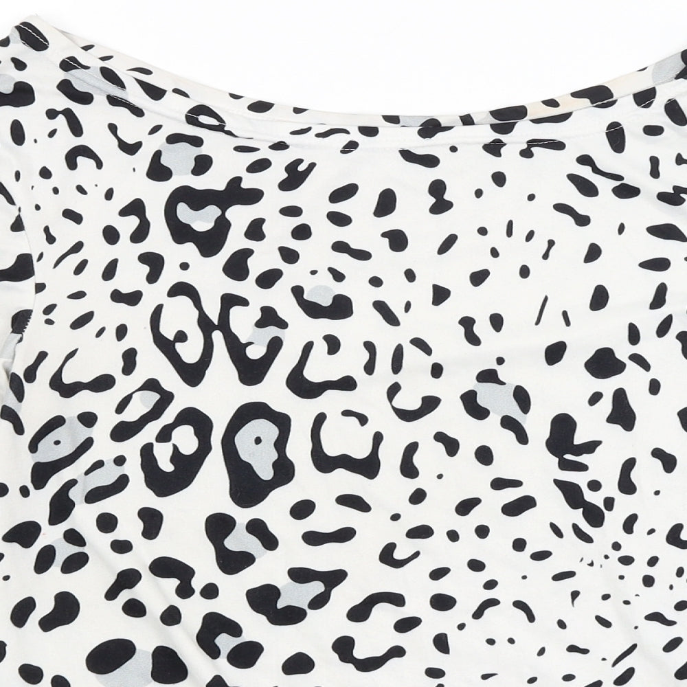 Womens UK Size M Preworn White Basic T-Shirt