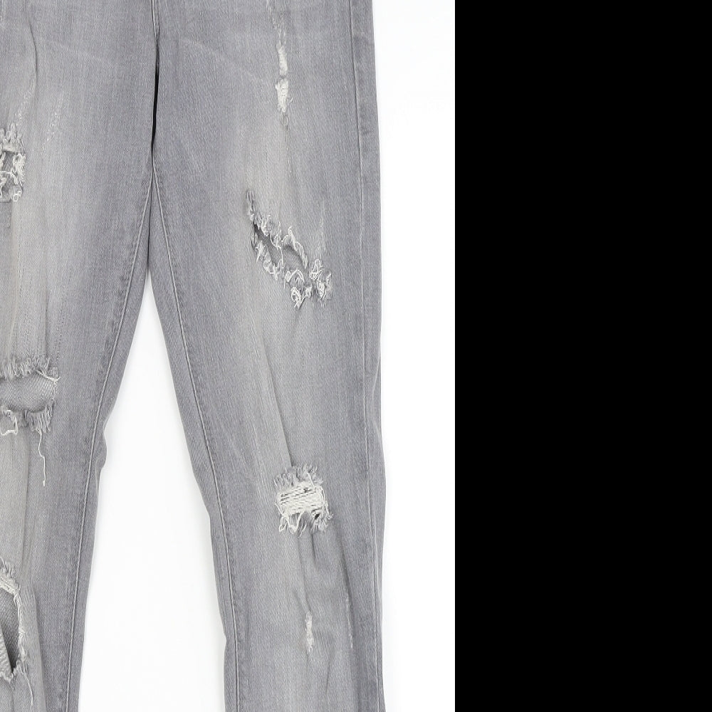 Denim Co Womens Grey   Skinny Jeans Size 6 L28 in