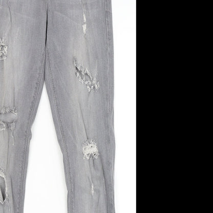 Denim Co Womens Grey   Skinny Jeans Size 6 L28 in