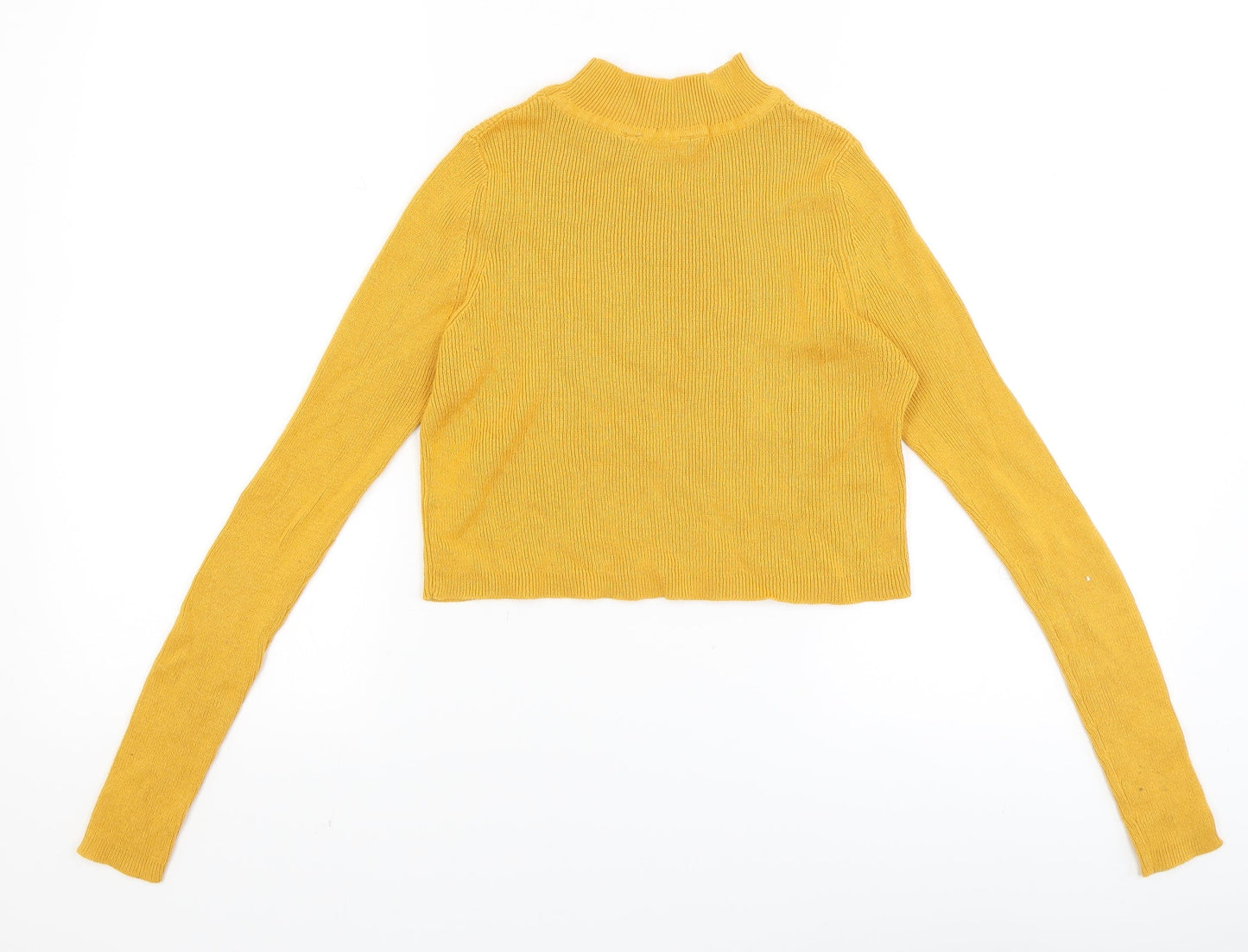 Womens UK Size 6 Select Yellow Basic T-Shirt