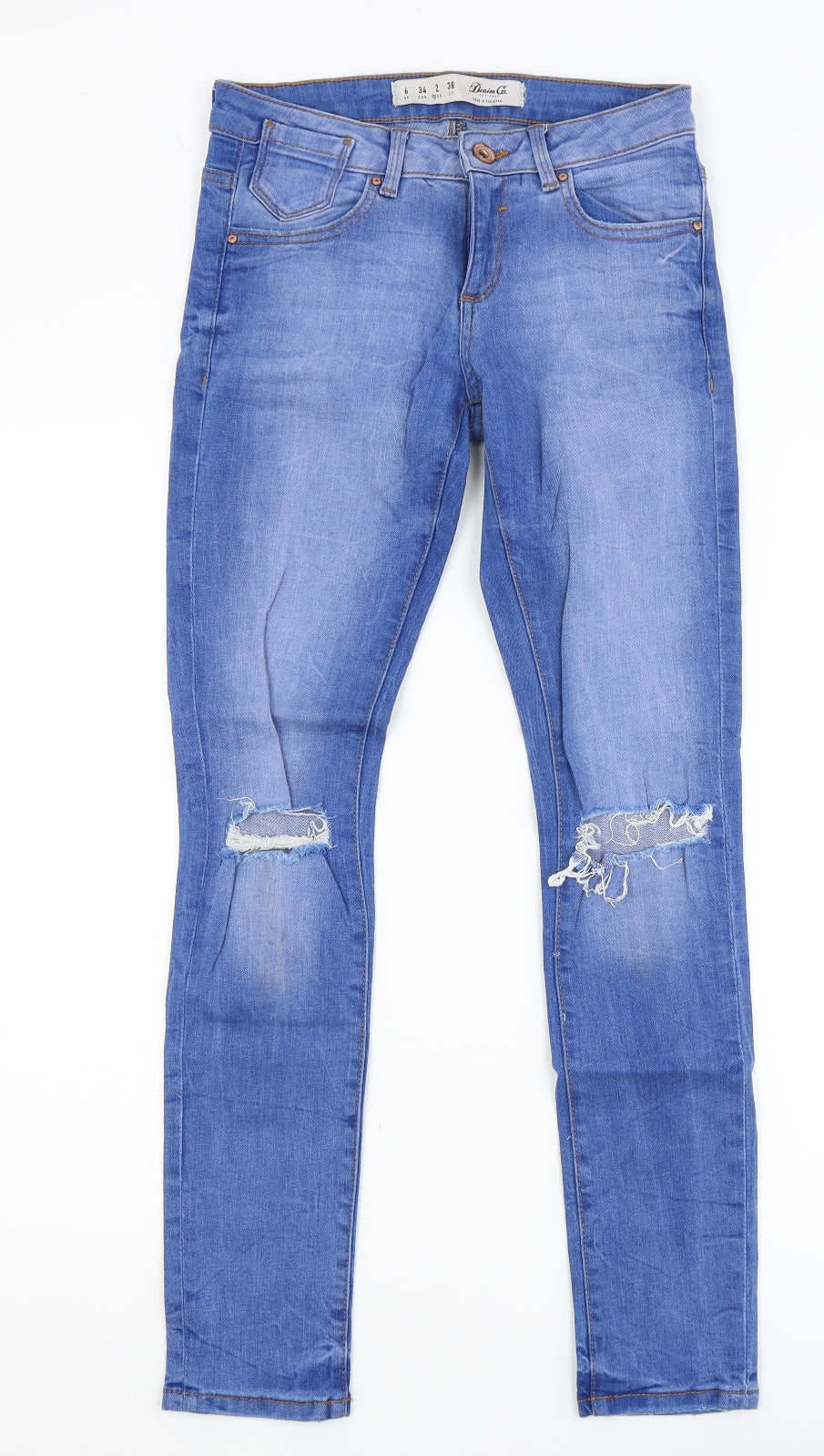 Denim Co Womens Blue   Skinny Jeans Size 6 L27 in