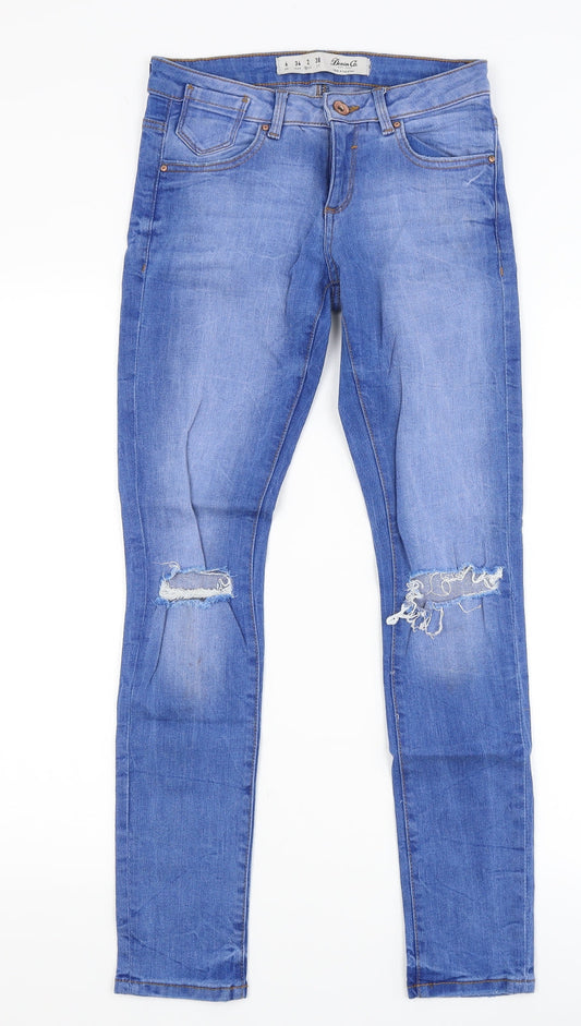 Denim Co Womens Blue   Skinny Jeans Size 6 L27 in