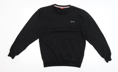 Slazenger Boys Black   Pullover Sweatshirt Size 13 Years