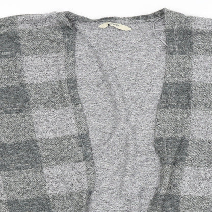 George Womens Grey Check  Cardigan Jumper Size S