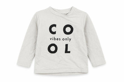 Tiny Tribe Baby White   Basic T-Shirt Size 12 Months  - cool vibes only