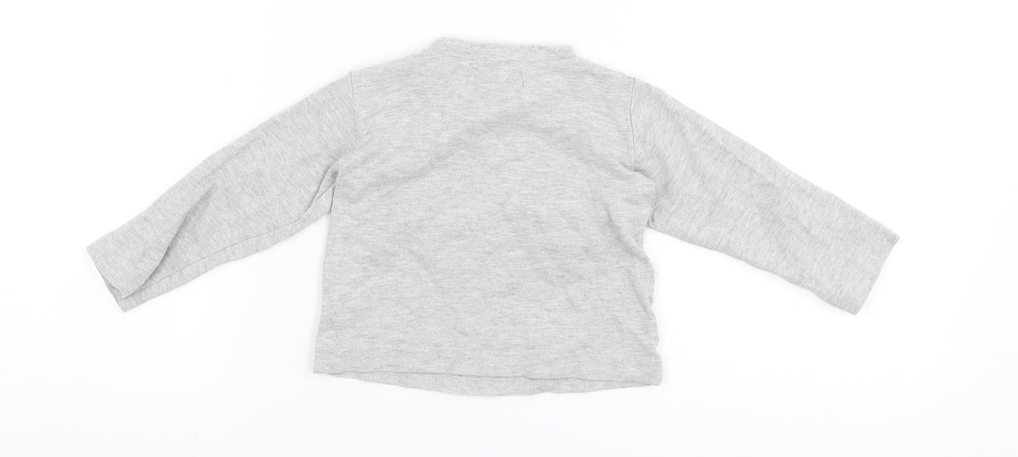 Early Days Baby Grey   Basic T-Shirt Size 12-18 Months  - time to refuel