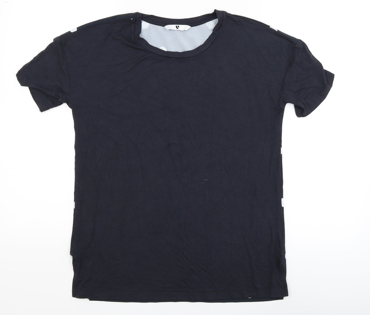 Womens UK Size 8 Very Blue Basic T-Shirt