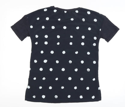 Womens UK Size 8 Very Blue Basic T-Shirt