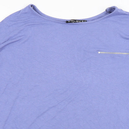 Womens UK Size 8 Select Purple Basic T-Shirt