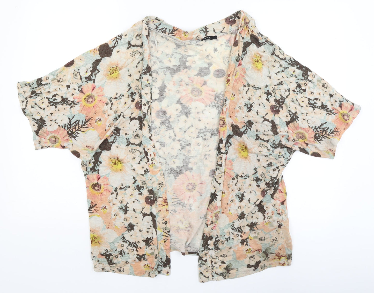 George Womens Pink Floral  Cardigan Jumper Size 12