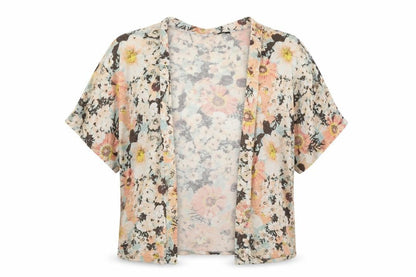 George Womens Pink Floral  Cardigan Jumper Size 12