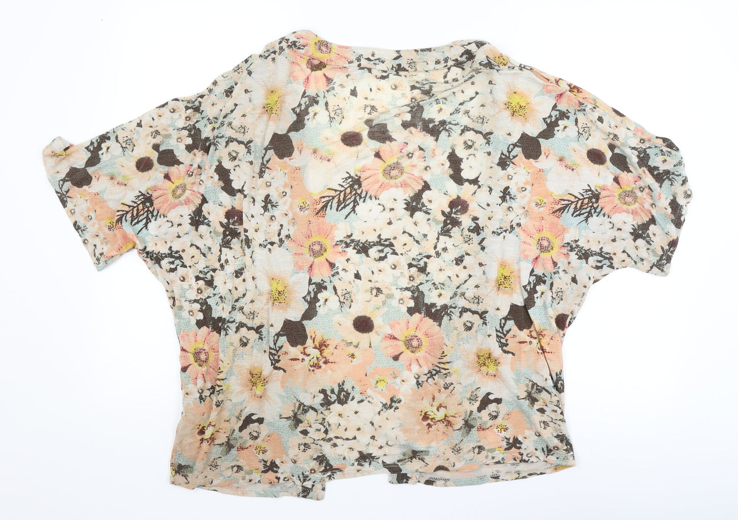 George Womens Pink Floral  Cardigan Jumper Size 12