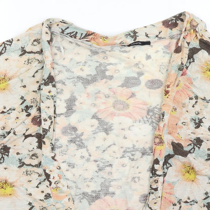 George Womens Pink Floral  Cardigan Jumper Size 12