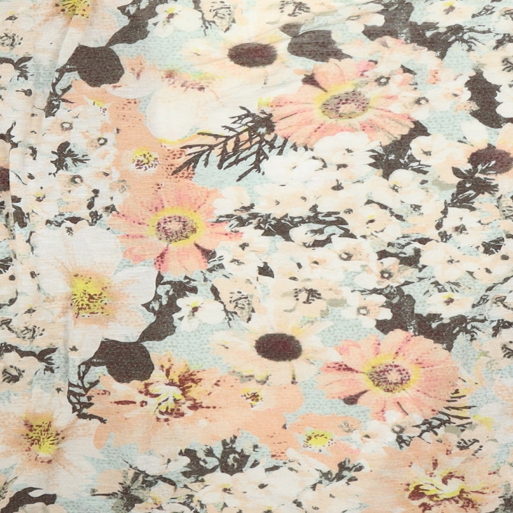 George Womens Pink Floral  Cardigan Jumper Size 12