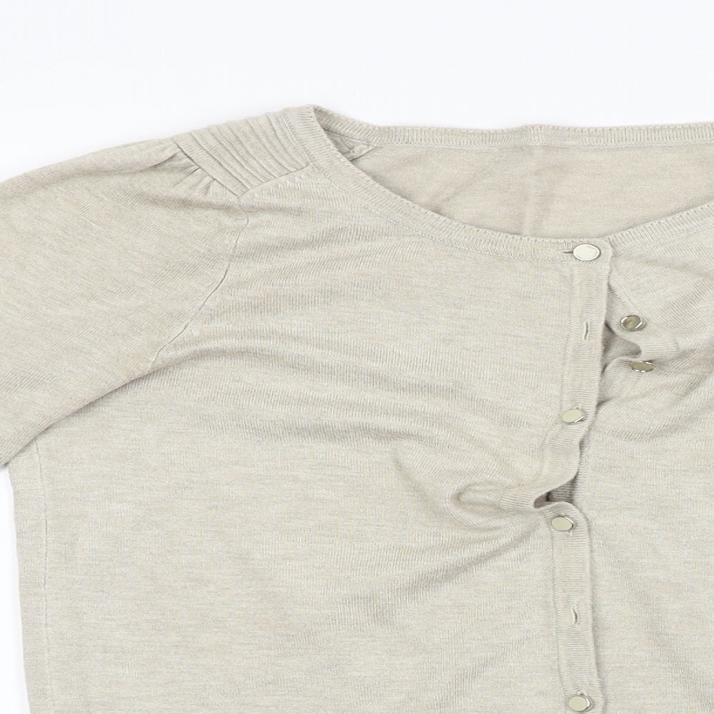 Wallis Womens Beige   Cardigan Jumper Size 8