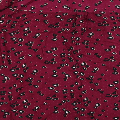 Womens UK Size 8 NEXT Purple Basic Button-Up
