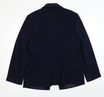 Womens UK Size 14 AMARANTO Regular Blue Blazer