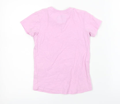 surfs up Girls Pink   Basic T-Shirt Size 5 Years