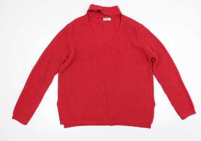 Papaya Womens Orange   Pullover Jumper Size XL