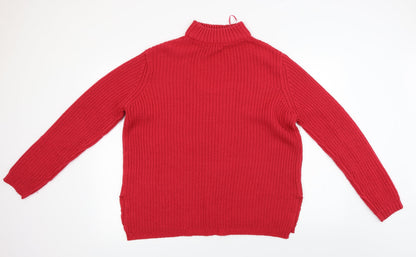 Papaya Womens Orange   Pullover Jumper Size XL