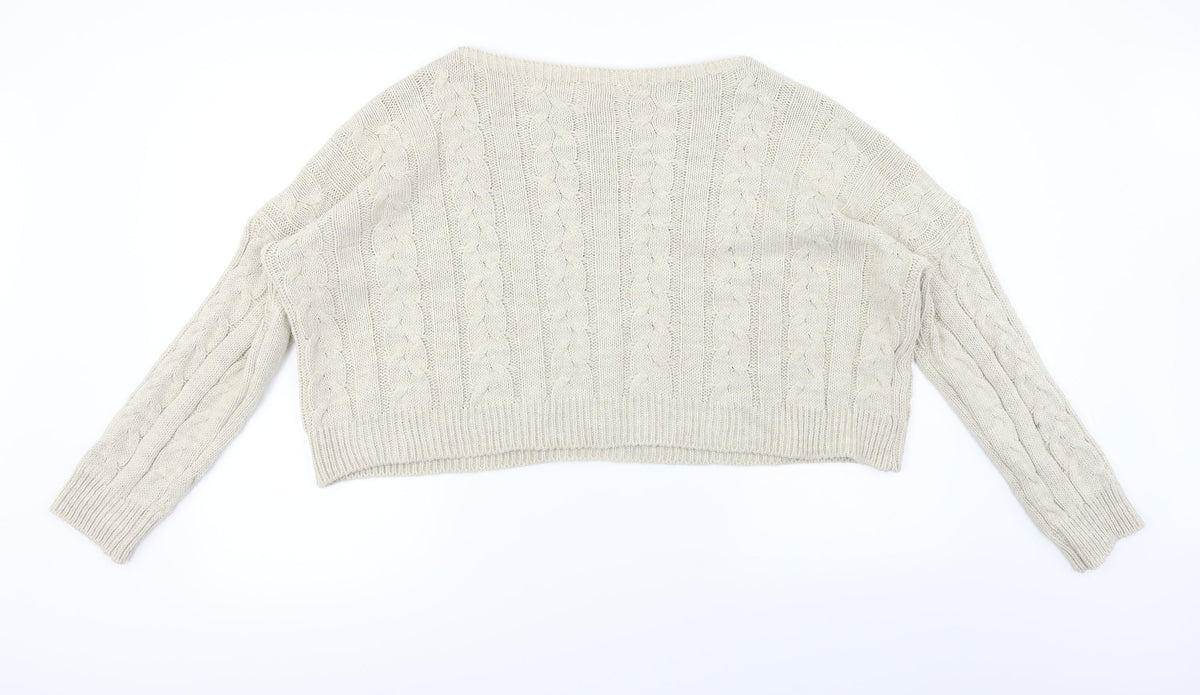 Preworn  Womens Beige   Pullover Jumper Size L