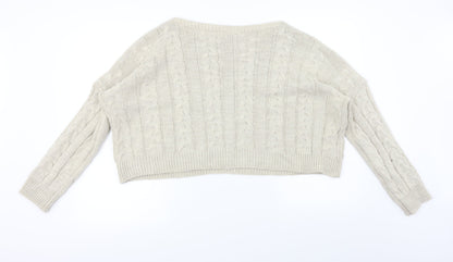 Preworn  Womens Beige   Pullover Jumper Size L