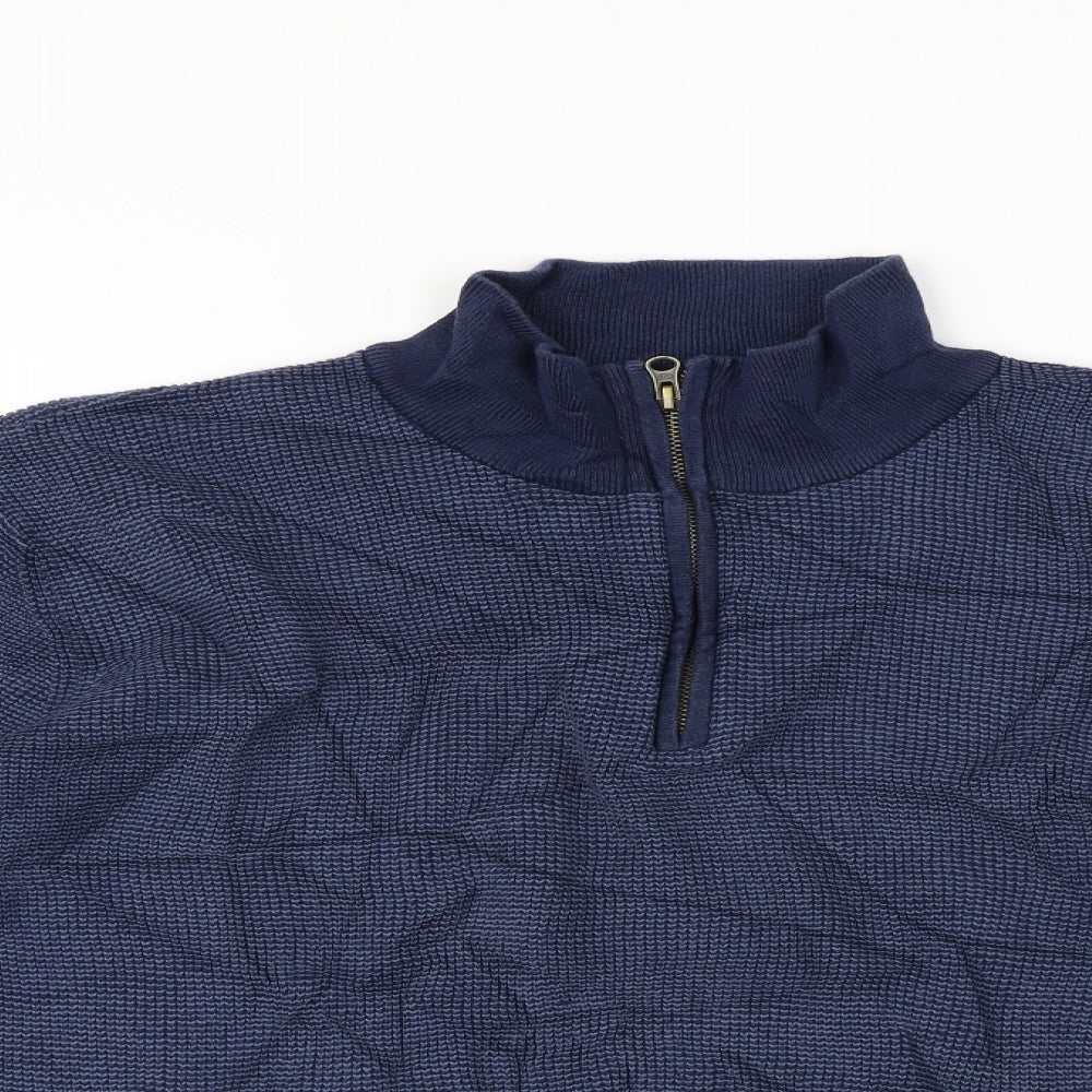 TU Womens Blue   Henley Jumper Size XL