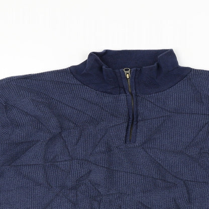 TU Womens Blue   Henley Jumper Size XL