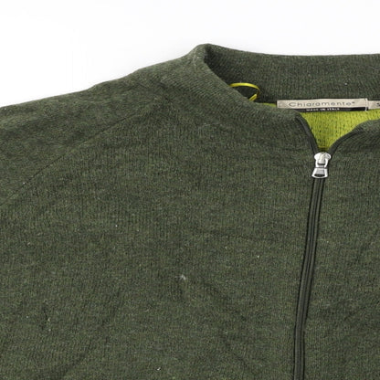Chiaramente  Womens Green   Full Zip Jumper Size S